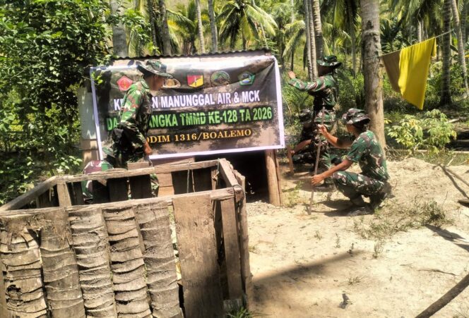 
					Kolaborasi Solid Kodim 1316 dan Yonif 915/Bitu’o di Hari Pertama TMMD Boalemo