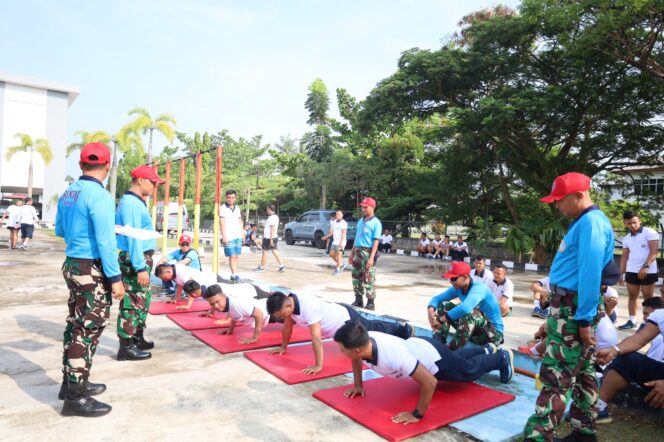 
					Tempa Fisik Prajurit, Lanal Dumai Gelar Samapta Periode I Tahun 2026