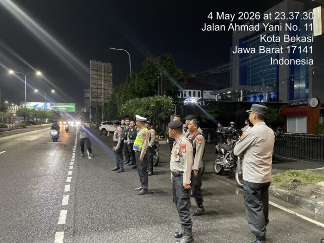 
					Jaga Keamanan Kota, Tim Perintis Presisi Polres Metro Bekasi Kota Sisir Jalur Rawan Gangguan Kamtibmas pada Dini Hari