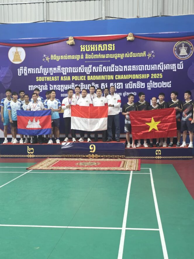 
					Tim Bulutangkis Polri Raih 4 Medali Emas dan 2 Perak SEA Police Badminton Championship 2026 di Kamboja