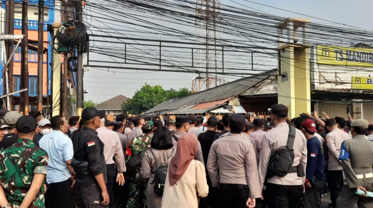 Eksekusi Lahan 2.141 Meter di Kaliabang Tengah Berlangsung kondusif, 500 Personel Gabungan Diterjunkan