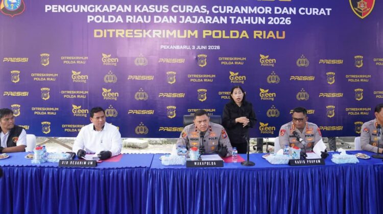 Polda Riau Bongkar 1.333 Kasus Kejahatan Jalanan, 525 Tersangka Diamankan
