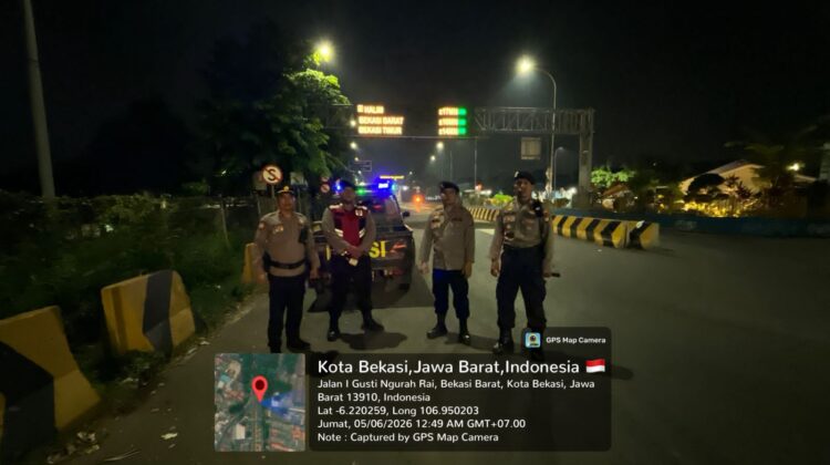 Cipta Kondisi, Polsek Bekasi Barat Gelar Razia Stasioner dan Patroli Dialogis