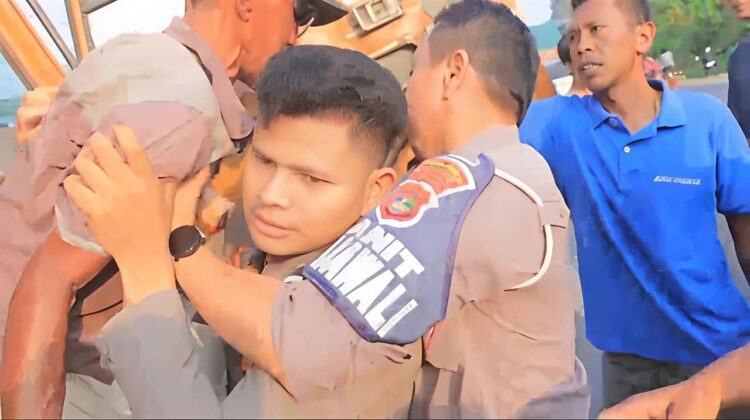 Polisi dan Warga Berhasil Hentikan Truk Rem Blong, Cegah Korban Jiwa di Tulang Bawang