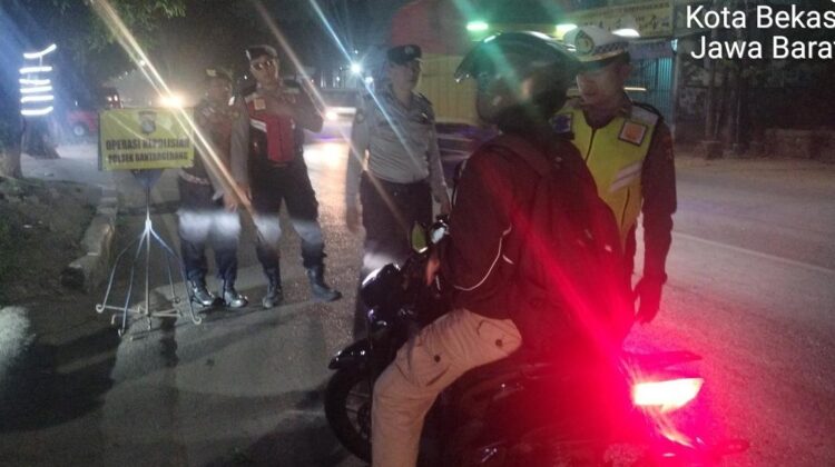Polsek Bantargebang Gelar Razia Stasioner Ops Jaya 21