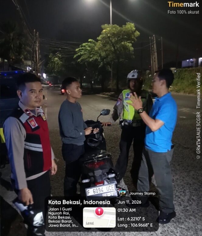 
					Razia Stasioner Polsek Bekasi Barat Cegah Kejahatan Jalanan dan Tawuran