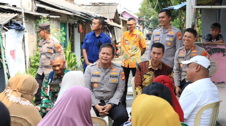Kapolres Metro Bekasi Kota Gelar Jakarta On The Spot di Kelurahan Teluk Pucung Bekasi Utara