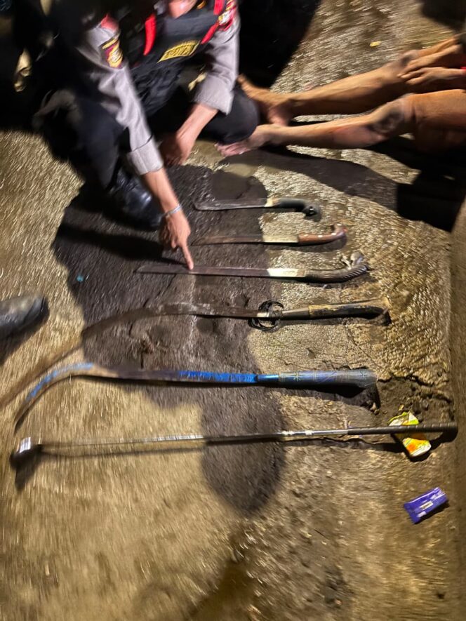 
					Patroli Brimob Polda Metro Jaya dan Perintis Presisi Cegah Tawuran di Koja, Tiga Pelaku Diamankan