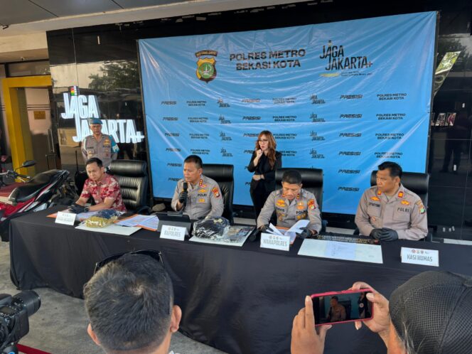 
					Polres Metro Bekasi Kota Ungkap Kasus Pengancaman Anak kepada Ibu dan Penggelapan Sepeda Motor