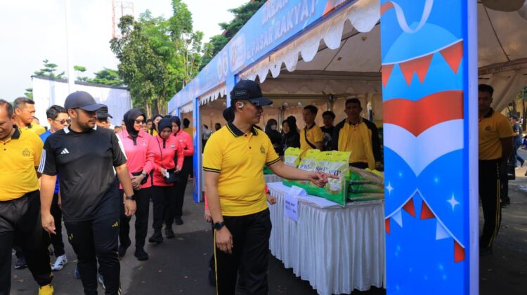 Polda Lampung Gelar Bazar, Pasar Rakyat, Olahraga Bersama, dan Bakti Sosial Sambut Hari Bhayangkara ke-80