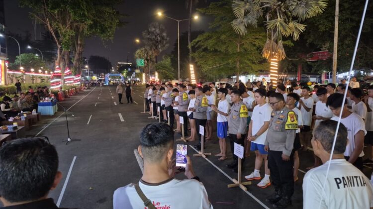 Meriahkan Hari Bhayangkara ke-80, Polres Metro Jakarta Pusat Gelar Night Run