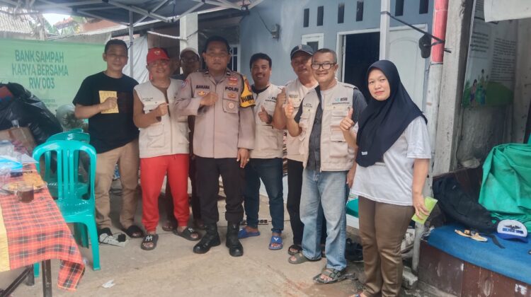 JAGA BEKASI ON THE SPOT, POLSEK JATIASIH SERAP ASPIRASI WARGA TENTANG SEPUTAR BANK SAMPAH