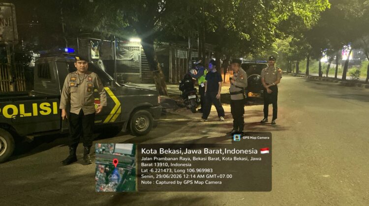 Polsek Bekasi Barat Gelar Razia Stasioner dan Patroli Cegah Kejahatan Jalanan serta Tawuran