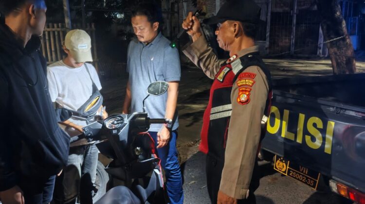 Gelar Razia Stasioner dan Patroli Jaga Jakarta On The Spot Polsek Bekasi Barat Cegah Tawuran