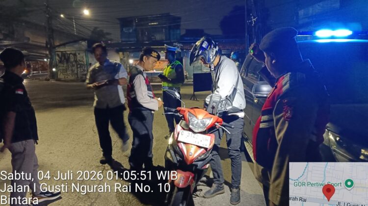 Polsek Bekasi Barat Gelar Razia Stasioner dan Patroli Jaga Jakarta On The Spot Antisipasi Kejahatan Jalanan