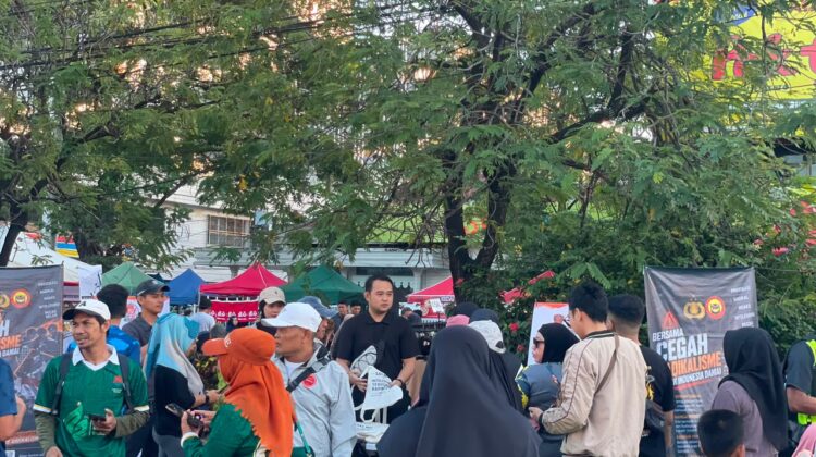 Densus 88 AT Polri Ajak Masyarakat Tolak Radikalisme dan Bullying melalui Kampanye Edukasi di Car Free Day Makassar