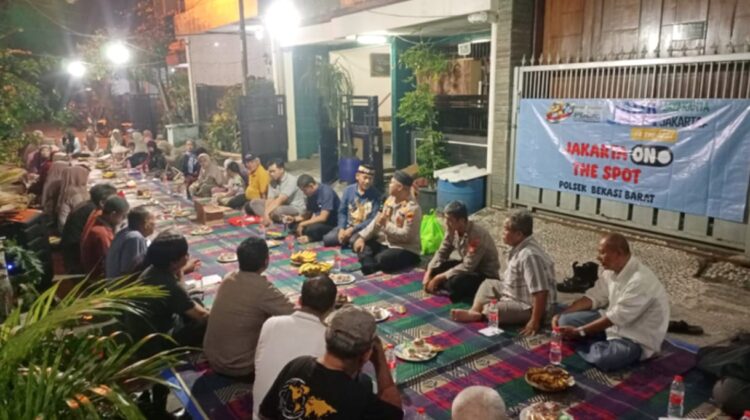 Jaga Jakarta On The Spot, Kapolsek Bekasi Barat Bersama Warga Kotabaru Cegah Tawuran
