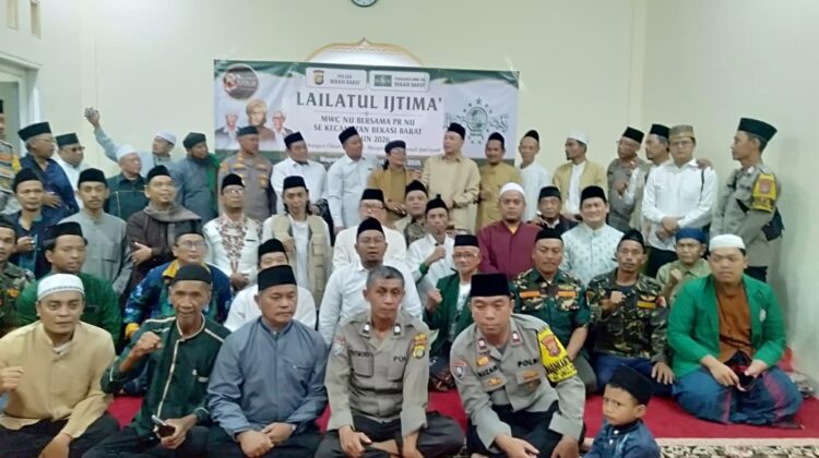 Memperingati HUT Bhayangkara Ke-80 Polsek Bekasi Barat dan MWC NU Gelar Lailatul Ijtima, Perkuat Sinergi Wujudkan Kamtibmas Kondusif