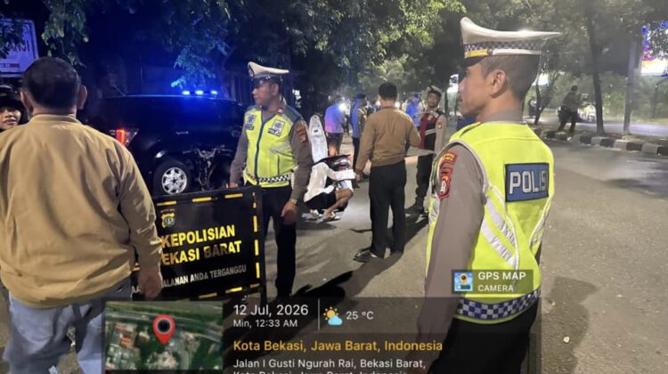 Jaga Jakarta On The Spot, Kapolsek Bekasi Barat Pimpin KRYD dan Razia Stasioner Cegah Tawuran