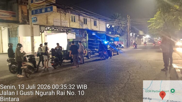 Jaga Jakarta On The Spot, Polsek Bekasi Barat Gelar Razia Stasioner dan Patroli Cegah Tawuran serta Kejahatan Jalanan