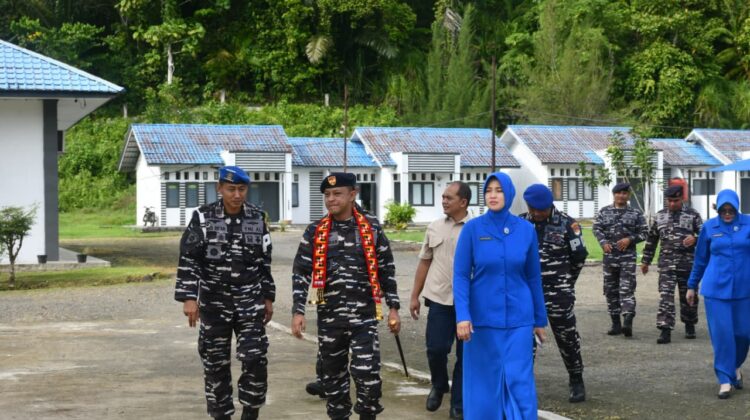 Danlanal Simeulue Disambut Forkopimda dan Seluruh Prajurit Kuatkan Keamanan Maritim Pantai Barat Indonesia