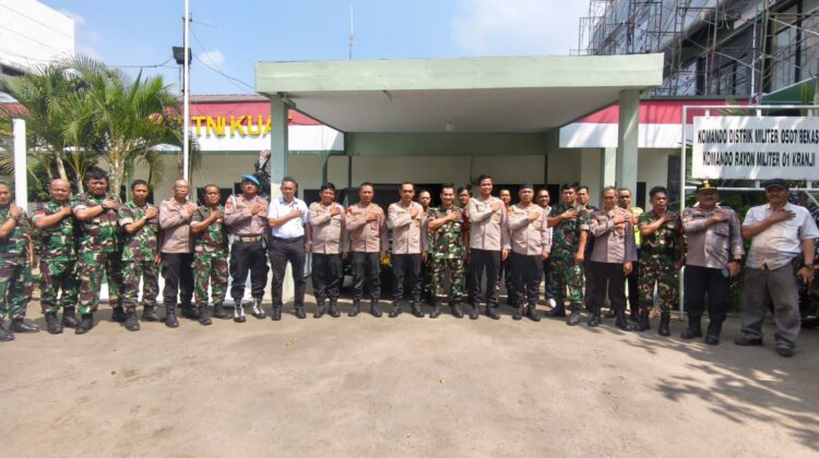 Jaga Jakarta On The Spot Kapolsek Bekasi Selatan, Bekasi Barat, dan Medan Satria Perkuat Sinergitas TNI–Polri Melalui Kunjungan ke Koramil 01 Kranji