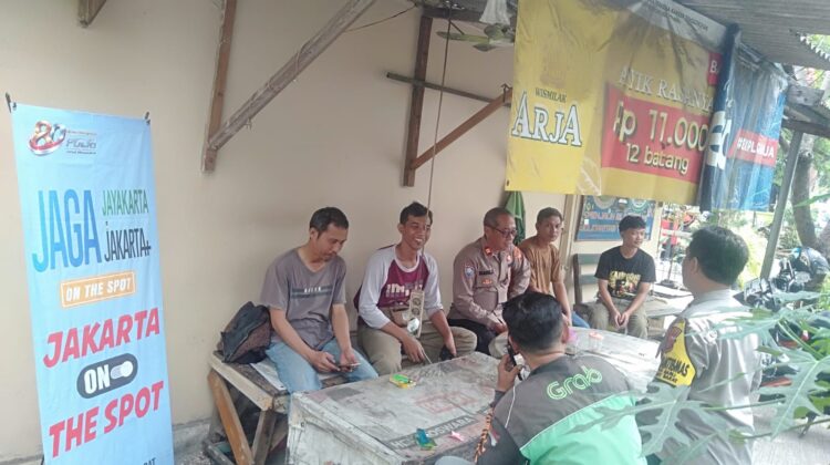 Polsek Bekasi Barat Gelar Jakarta On The Spot Bersama Komunitas Ojek Online, Ajak Cegah Tawuran dan Judi Online