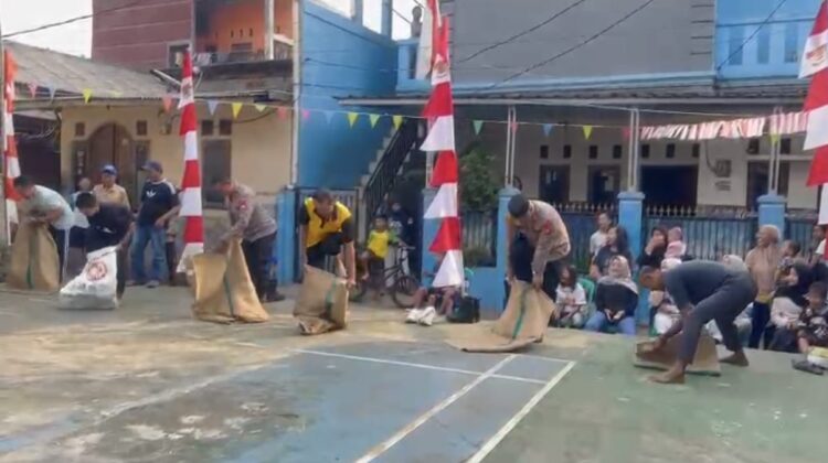 Semarak HUT Kemerdekaan RI Ke-81, Polsek Bekasi Barat Gelar Lomba Bersama Warga Kranji