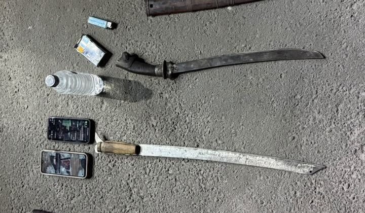 Brimob Polda Metro Jaya Gagalkan Tawuran Dini Hari di Cilincing, 5 Terduga Pelaku 2 Parang dan Stik Golf Diamankan