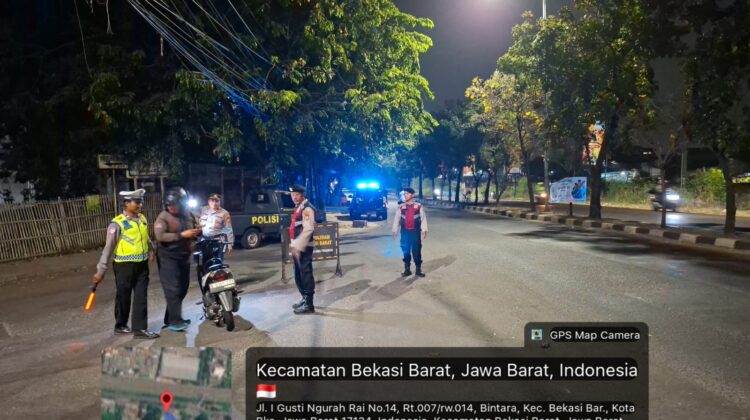 Jaga Jakarta On The Spot, Polsek Bekasi Barat Gelar Razia Stasioner dan Patroli Antisipasi Kejahatan Jalanan serta Tawuran